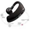 V9 V8 Ear Hook Earphones Bluetooth Hörlurar Handsfri brus Minska trådlöst headset Business Drive Calls Sports öronsnäckor med blixtlåsväska för all telefon iPhone LG
