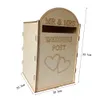 Other Event Party Supplies Wedding Wooden Post Box Rustic Mailbox Gift Holder Craft Ornaments Royal Mail Style Ornament 221128