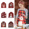 Christmas Decorations Linen Apron Merry Decoration for Home Kitchen Xmas Navidad Natal Noel Gifts Year 221125