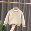 Pull Vêtements Filles hiver automne tricoté pull solide enfants vêtements enfants 1-7y 80-140 bébé manteau enfants étudiants top 221128