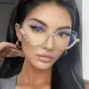 Sunglasses Frames Anti Blue Light Glasses Half Frame Flat Mirror Eyeglasses For Women 2022 Retro Optical Fashion Eyeglass