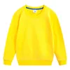 Pullover de Peach Autumn Cotton Kids Loose Discalshird Sweatshirt Baby Boys Girls Teenager Kids Solid Color Tops 221125