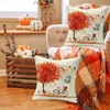 Kudde Thanksgiving Fall Collection Cover Home Sofa Pillows Dekorativt kast för sängen