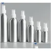 Storage Bottles Jars Aluminium Spray Atomiser Bottle Metal Empty Bottles Fine Mist Pump Atomizer Cosmetic Container 30Ml 50Ml 100M Dhhzy