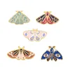 Brooches Moth Enamel Pin Moon Star Butterfly Animal Badges For Women Bag Hat Backpack Accessories Jewelry Gift Friends