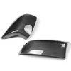 Car Rearview Side Mirror Covers Cap For BMW X5M X6M F85 F86 Glossy Black Carbon Fiber Replacement