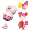Juguete sexual masajeador cerdo vibradores para mujeres juguetes pezón vibrador mujer 10 modo lengua lindo Rosa lamiendo Vagina bolas adulto