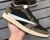 Maat 14 Jumpman 1 basketbalschoenen Travis Sct x Fragment militair blauw zwart Phantom Reverse mokka donkerbruin mokka designer sportschoenen met originele doos