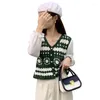 Women's Blouses Knitted V Neck Retro Crochet Hook Floral Cardigan Casual Loose Long Sleeve Autumn Drop Shoulder Knit Shirts