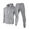 Men's Tracksuits Men's Autumn Winter Men Tracksuit Sets Zipper Hoodies Sweatpants Two Piece Hooded Casual Male Clothes Chandals Hombre