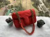 Najwyższa jakość 6 colors słynna marka designerska torba na ramię skórzana torba łańcuchowa Cross Body Pure Color Women torebka Crossbody torebka 2246