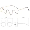 Sunglasses Frames 2022 Ins Vintage Lower Half Frame No Lens Women Glasses Water Drop Pendant Chain Decorative Empty