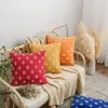 Poduszka pomarańczowa żółta szara okładka jesienna zima kępka poduszka poduszka poduszka poduszka do sypialni sofa Zip 30x50 cm/50x50 cm