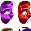 Party Masks Men Festive Phantom Face Half Of The Night Opera Masks Women Ball Masquerade Party Supplies Mask Halloween Left Masked H Dh3Pm