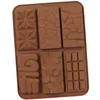 Molde de silicone de chocolate Diferentes páginas de waffle de página inteira de tamanho de molde de molde de bolos de bolo de decoração de panificação MJ1180