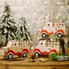 Kerstdecoraties Jaar 2022 Houthanger houten geschilderde kerstboomdruppel ornamenten voor home diy navidad kinderen geschenken