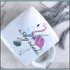 Mokken keramiek mok marmeren marmeren hoge capaciteit koffie beker liefhebbers Water Tumbler kantoor originaliteit valentijnsdag geschenken roze druppel levering dhupc