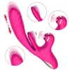 Massager zabawek seksu 3 w 1 wibrator Sucker Sucider For Women Got Spot Język Licking Dildo Dildo Anal Sexy Toys Sex Toys 18