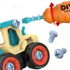 다이 캐스트 모델 DIY 나사 엔지니어링 차량 트럭 굴삭기로드 롤러 불도저 어린이 장난감 선물 221125
