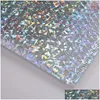 Aufbewahrungsbeutel Holographische Folie Poly Bubble Mailer Sliver Express-Verpackungsbeutel Tragbare Farbaluminizer Home Storage Bubbles Bags Dhlpx