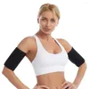 Joelheiras de joelheiras 1 par feminino braço coxa timer embrulhada escultura sauna manga de compressão esportes sweat sweat sweet perda de peso slimming modelador