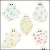 Broches Broches Fantôme Émail Broches Broches Fleur Punk Halloween Drôle Mignon Insignes En Métal Personnalisé Revers Femmes Enfants Cadeaux Gothique Dhgarden Dho0D