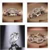 Band Rings Fashion Esigner Rings For Women Shining Crystal Ring Jewelry With Cz Diamond Stone Drop Delivery Dhlzr