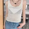 Kleding Ontwerper Vest trui Mouwloze gebreide tankmode temperament mode T-shirt top zomer dames T-shirt dames pullover sweater.