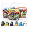 Diecast Modell 6pcs10pcs Mini Zurückziehen Spielzeug Kunststoff Lustige Kinder Fahrzeug Kinder Räder Set Cooles Geburtstagsgeschenk YJN 221125