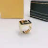 Mode lyxband breda ringar m￤n lady m￤ssing graverade ih￥liga ut f brev 18k guld bred ring kvinnliga smycken g￥vor frn --08