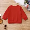 PULLOVER 0802 LIORITIIN 04 Years Toddler Christmas Baby Girl Boy Autumn Sweatshirts l￥ng￤rmad brev Santa tryckt topp 221125