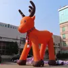 activities 6m 8m Red-Nosed Giant Christmas inflatable Reindeer Inflatable Rudolph animal model for Xmas Holiday decorations