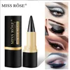 Miss Rose Long-Wear Gel Eyeliner Smudge-proof Solid Pencil Eyeliners Felt Tip Liner Pen Waterproof Solid Formula