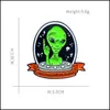 Pins broszki broszki obce astronauta ufo emalia spersonalizowana szpilka z wiodącym z badaczy kosmicznych do torby broszka żydowca dhgarden dh7cr