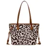 Evening Bags Large Capacity Tote For Women Casual Fashion Leopard OL Commuting Purses And Handbags Luxury Designer Big Shoulder