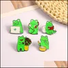 Pinos broches roupas acessórios esmalte broche pino sapo flores lê livros lindas sapos diariamente vida cartoon distintivo funn dhgarden dhno6