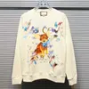 Erkek Hoodies Sweatshirts Tasarımcı Lüks Moda Sonbahar ve Kış Gu Ailesi H Resim Erkek Kadın Yuvarlak Boyun Gevşek Uzun Kollu Sweater