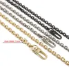 Bag Parts Accessories 7.5mm Gold Gun Black Silver Replacement Purse Chain Shoulder Crossbody Strap for Small Handbag Clutch Bags DIY O Chains 221125