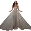 Fashion Sequins Mermaid Wedding Dresses Off Shoulder Lace Bridal Gowns Aso Ebi Shiny Beads Bride Dress Arabic