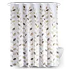 Shower Curtains Curtain For Bathroom With 12 Hooks Polyester Fabric Machine Washable Waterproof