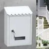 Decorazioni da giardino Cassette postali in metallo con serratura per esterni Cassetta postale a muro con secchio per lettere con chiave per forniture per la decorazione domestica 221128