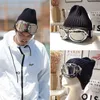 Beanieskull Caps編みBeanie Hat with Glasses Retro Male Woolen Memale Winter Brand Autdoor Warm Ski 221125