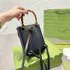 Bambus Mini Rucksack Frauen Hohe Qualität Schulter Messenger Taschen Kleine Quadratische Brieftasche Dame HeadBag 221128