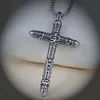 Collier pendentif croix crâne ancien celtique, en acier inoxydable, pour femmes et hommes, Hip Hop, bijoux fins à la mode