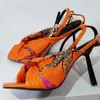 Chaussures habill￩es Sandales d'￩t￩ des femmes Designer de chaussures de chaussures ouverts ouverts High Talon Forme Rencontre 036