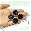 Pins Brooches Cartoon Black Round Badge Constellation Symbol Meaning Brooches Enamel Pins Funny Fashionjewelry Lapel Backpa Dhgarden Dhysa