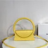 Designer Women Tote Bag Handtassen Le Papier Cross Body Bags Jacs Circle Hand Hooggrade Gestructureerde Ronde Textuur enkele schouderboodschappercirkelbanden