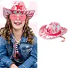 Basker rosa ko tryck cowboy hatt bandanas glasögon set bachelorette party po prop