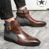 Botas de botas BOOT Black Fashion Winter Gentlemen Leather top High Shoes quentes Tamanho 3948 221128