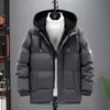 Piumini da uomo Parka Giacche invernali Felpa con cappuccio in cotone Plus Size Oversize False 2 set Cappotti caldi Frangivento Nero Sciolto Uomo Impermeabile Imbottito 221128